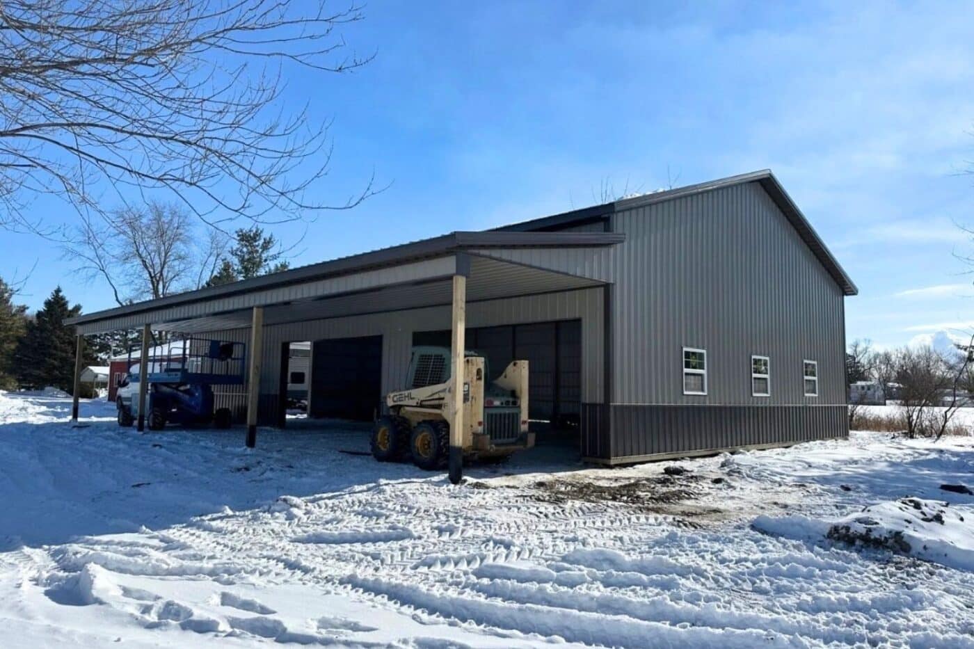 12x60 pole barn in MI