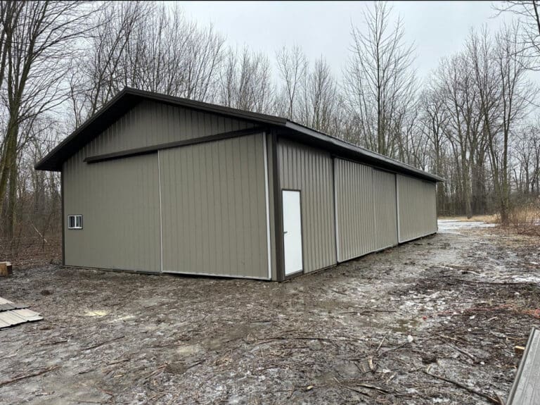 30x70 pole barn garage kit in Ypsilanti MI, built by CMT components
