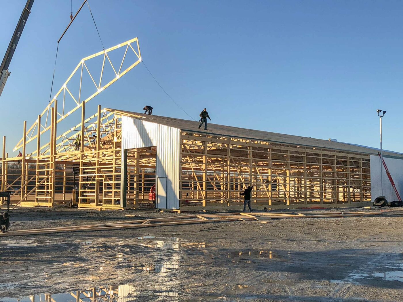 30x80 Pole Barn Construction