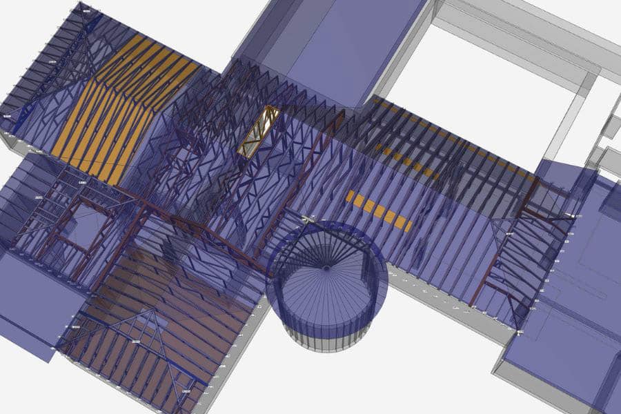 3d design for 30x40 equestrian pole barn 1