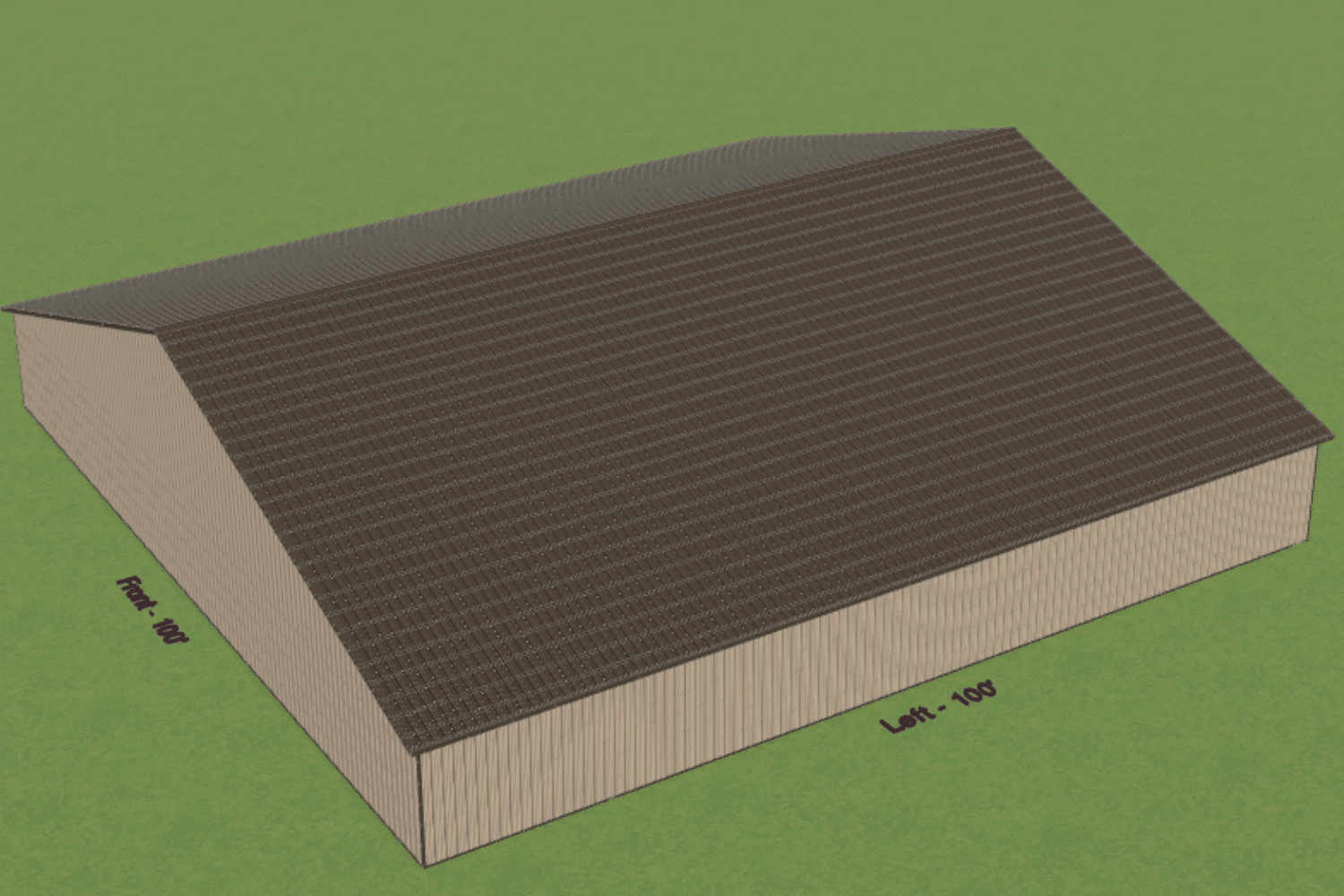 3d design of floor plans for 100x100 barndominium