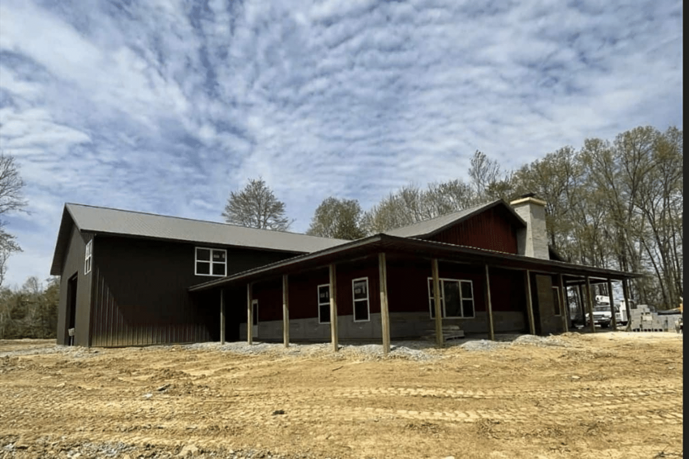 brown 60x60 barndominium pole barn for sale in ohio