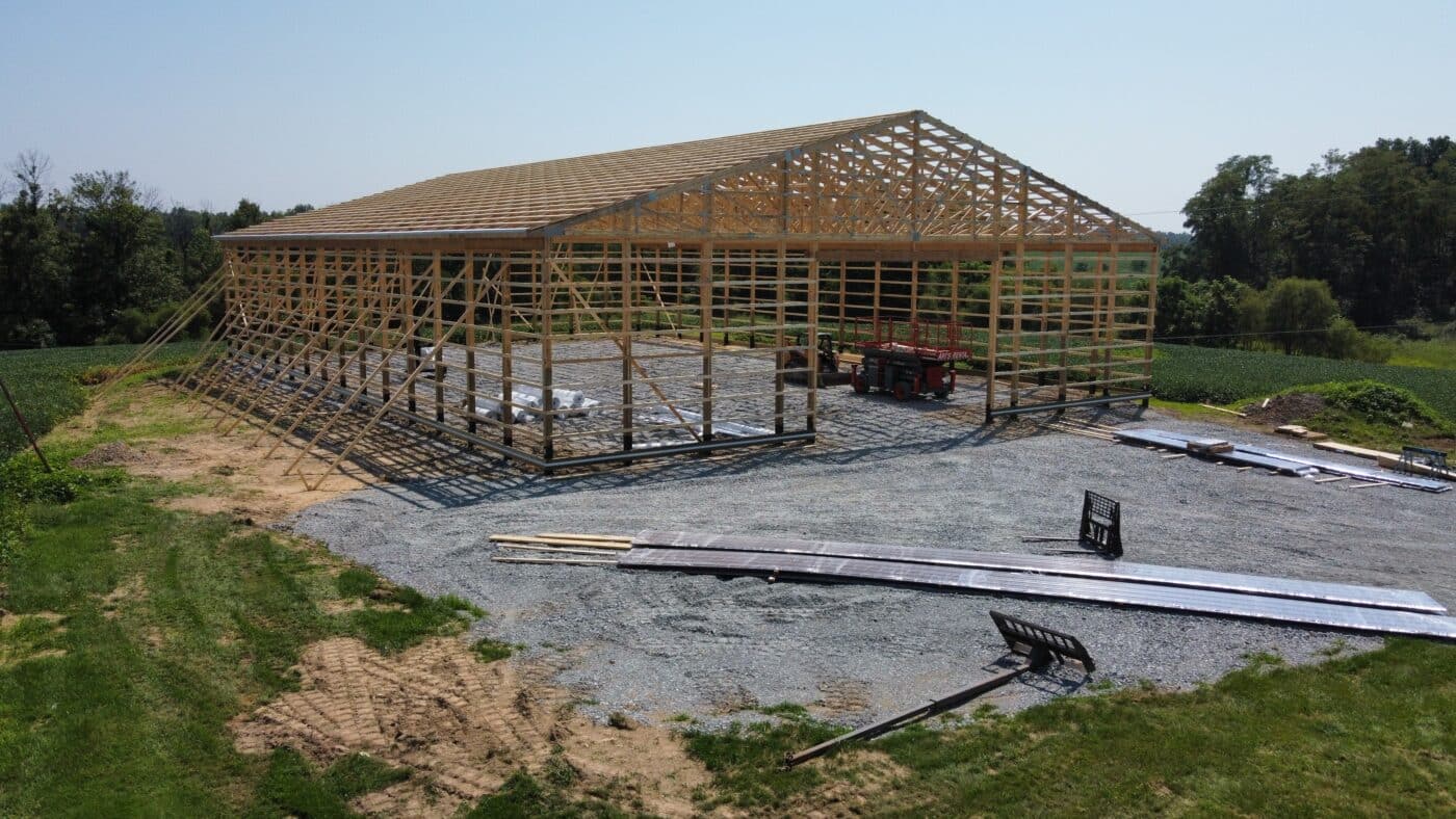 New construction project truss in McArthur OH