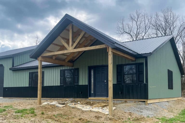 80x50 Pole Barn House in Lynchburg OH 2
