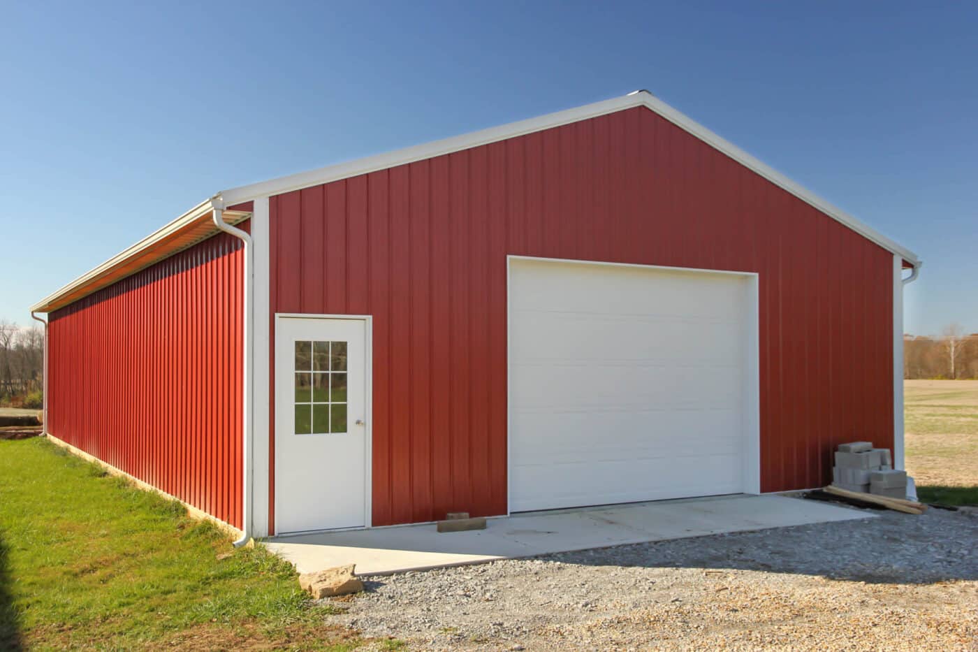 Custom Red Metal Buildings in Ohio
