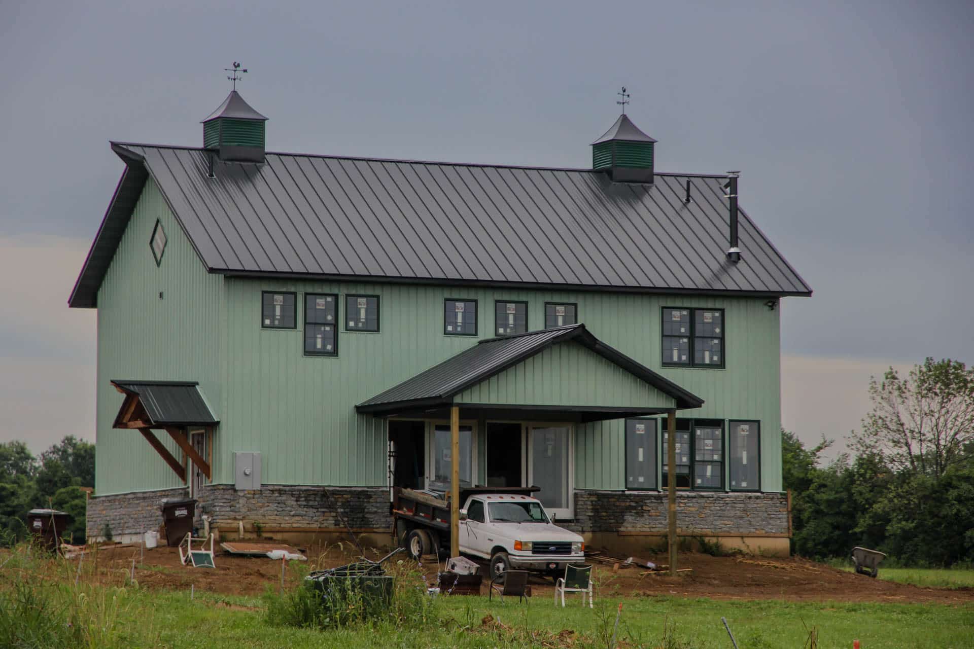Green Metal Building Kits