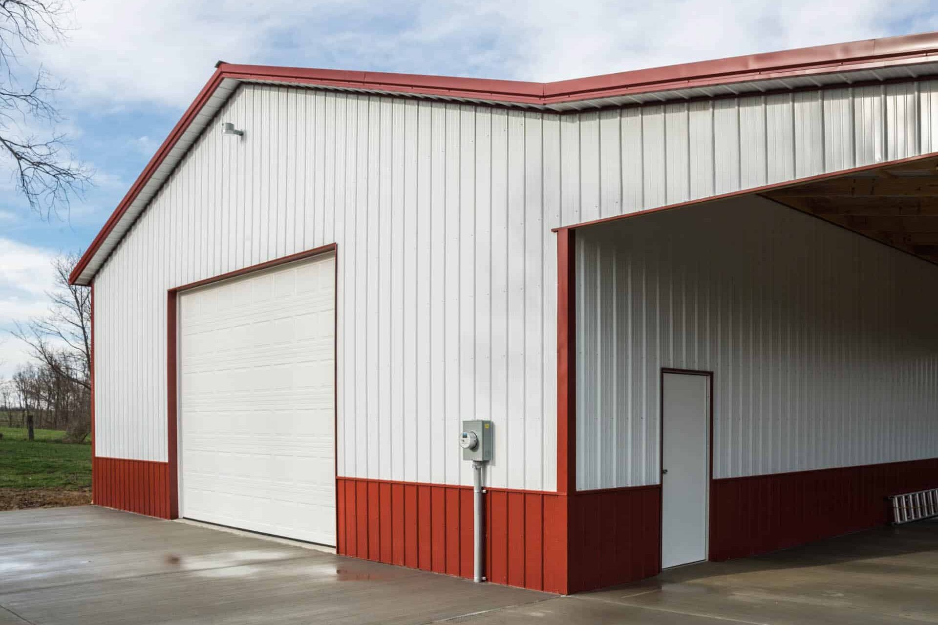 Red and White Pole Barn Kits in Aberdeen OH