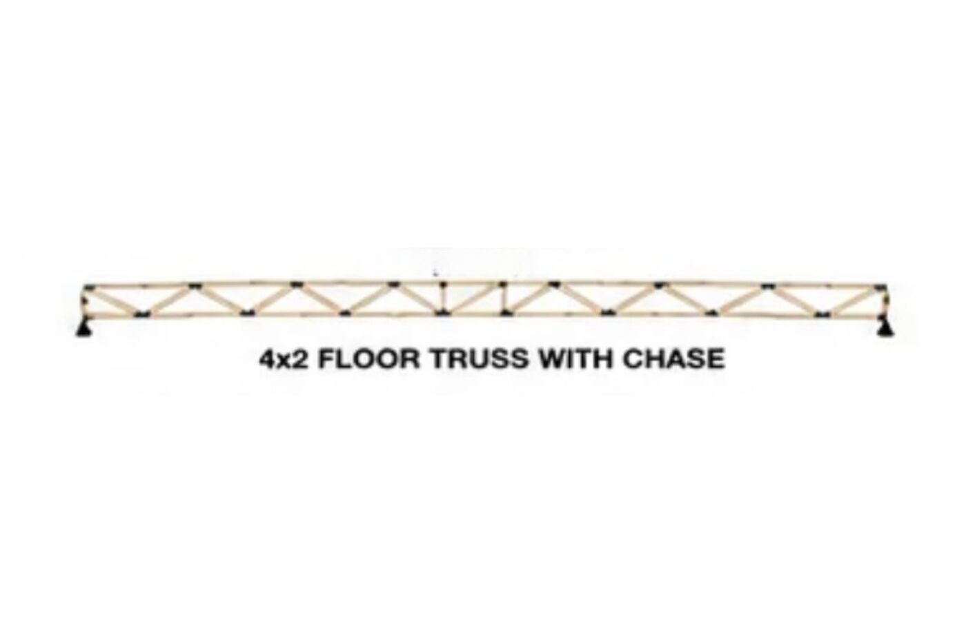 agricultural floor truss with chase
