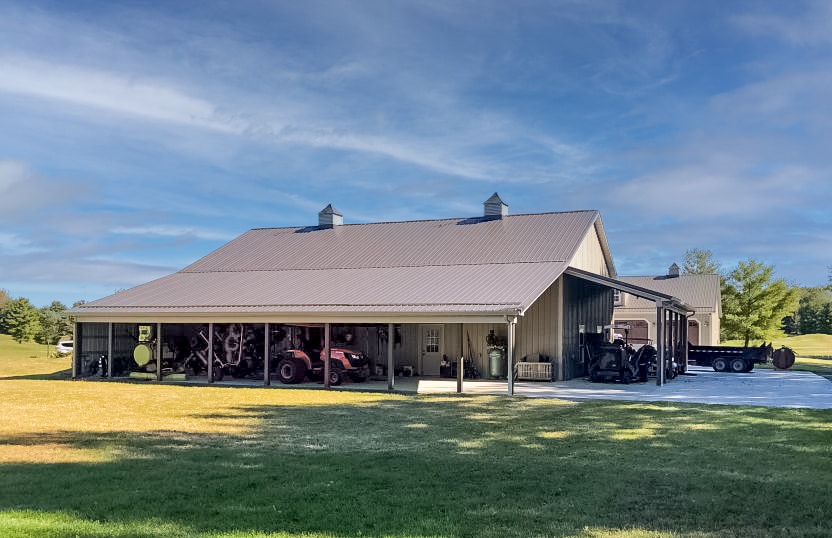 barndominium with storage areas on the side 45x45 barndominium for sale in ohio