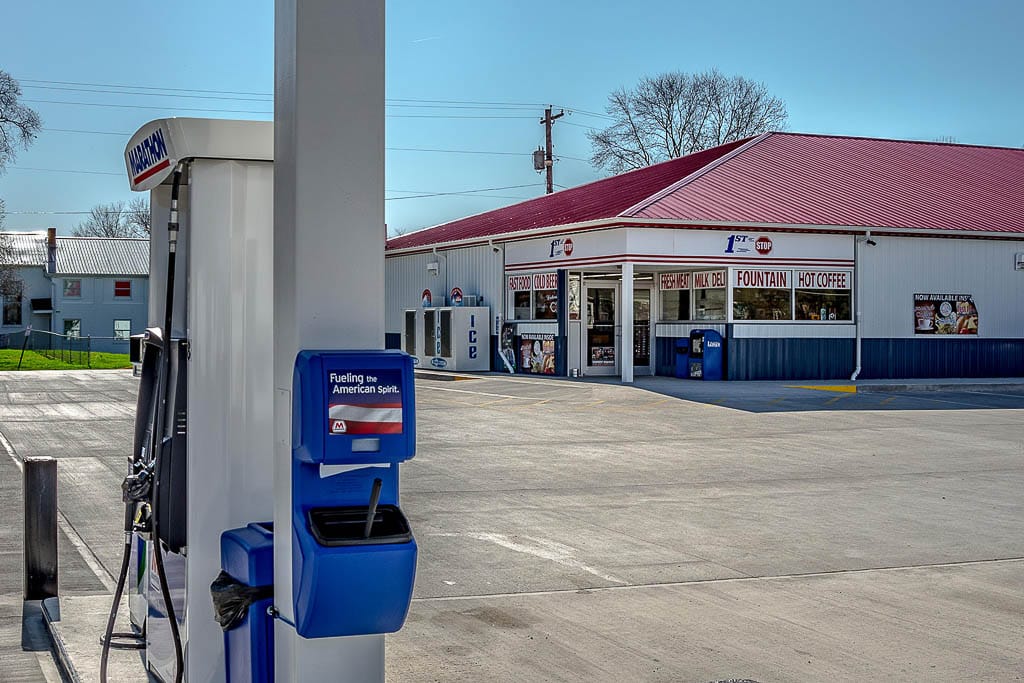 commercial pole barn gas station