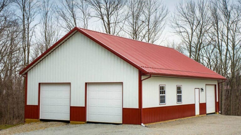 custom pole barn garage in winchester oh