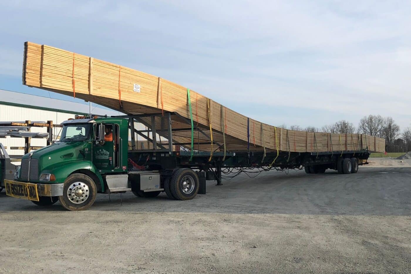 delivering 100x150 commercial pole barn kits in OH