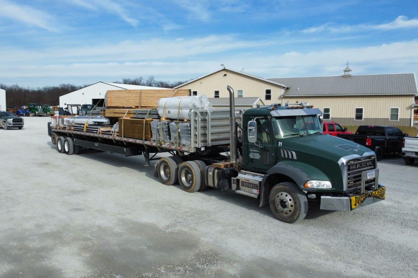 delivering 20x40 pole barn garage sardiania
