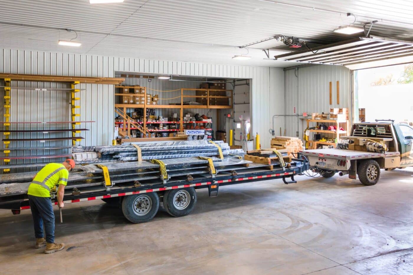 delivering 30x100 commercial pole barn in ohio