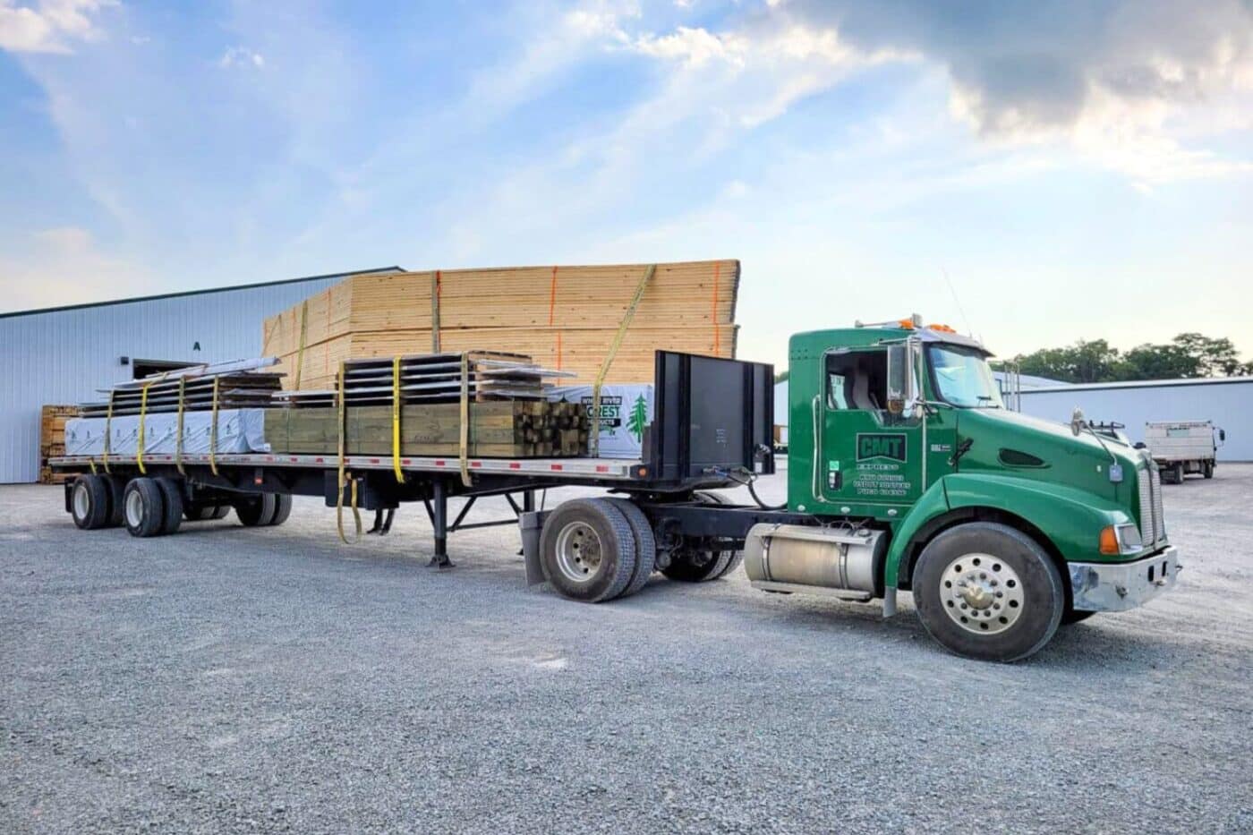 delivering 36x60 pole barn garage