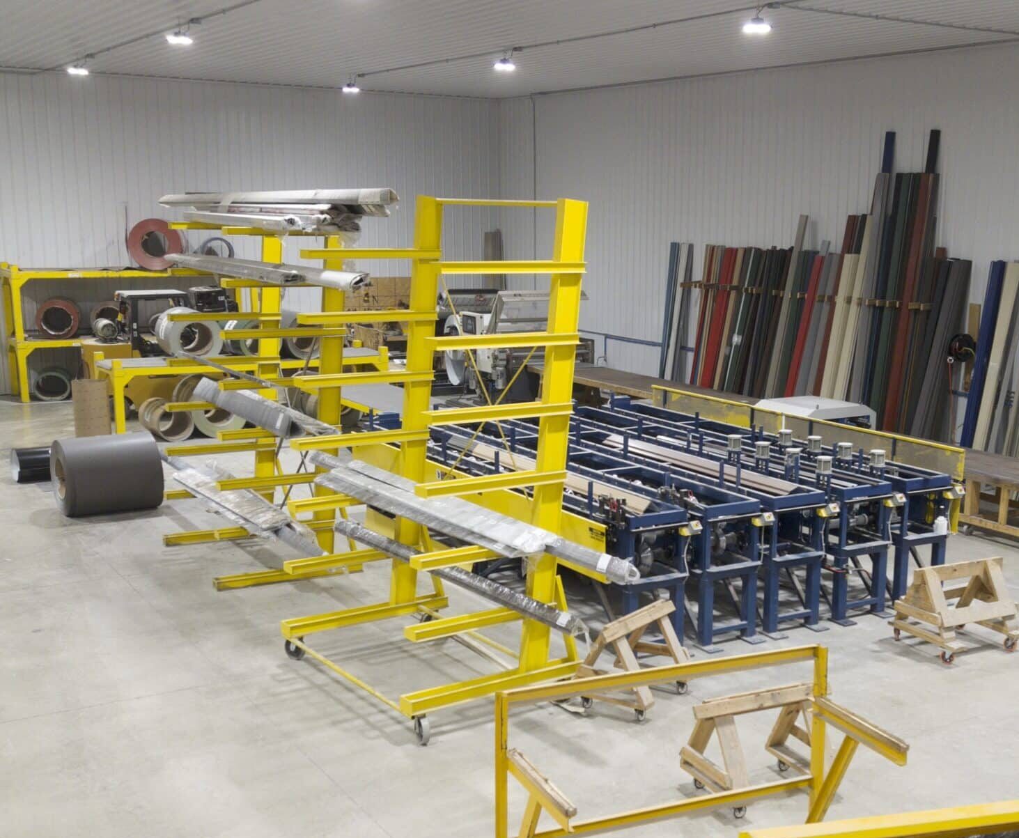 yellow and blue manufacturing machine for roof trusses in New Richmond OH