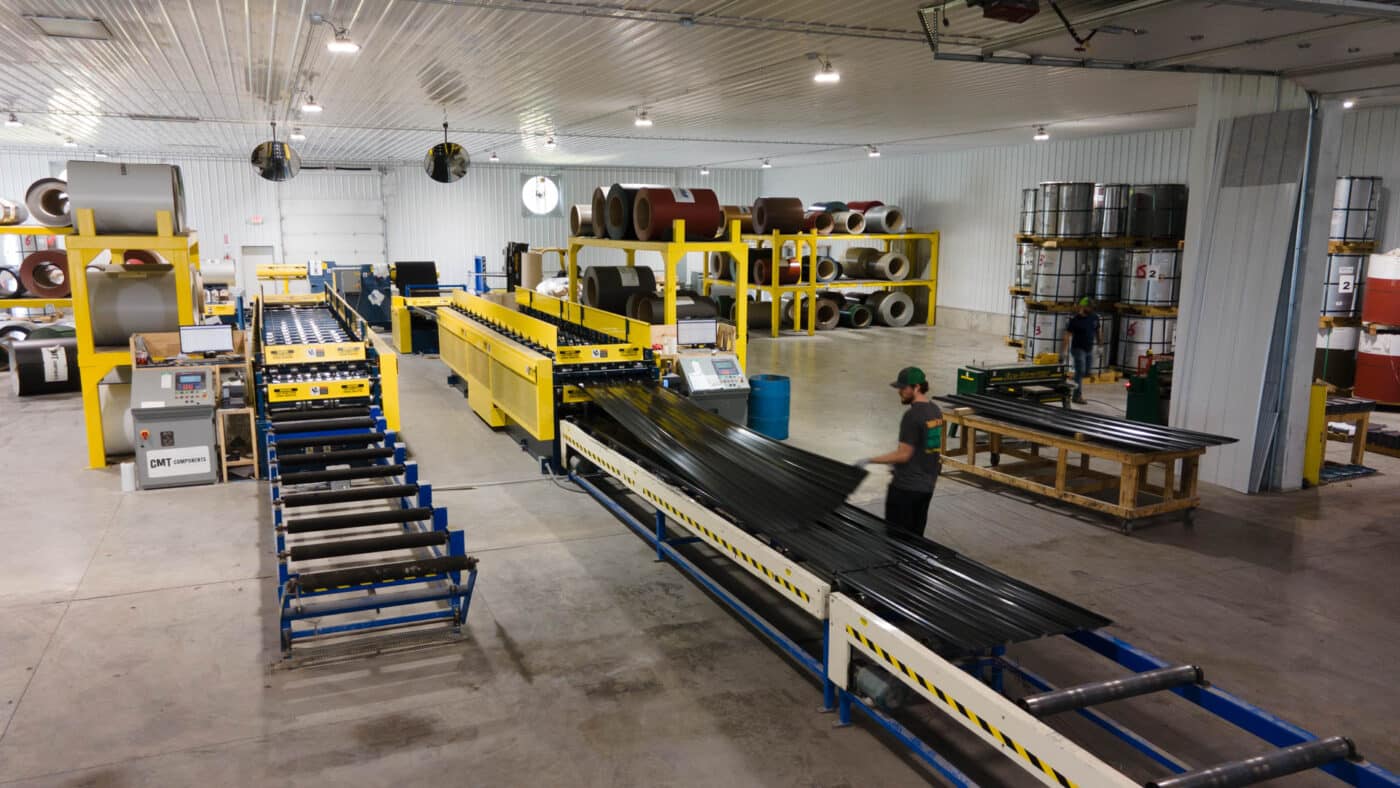metal being manufactured in CMT facility