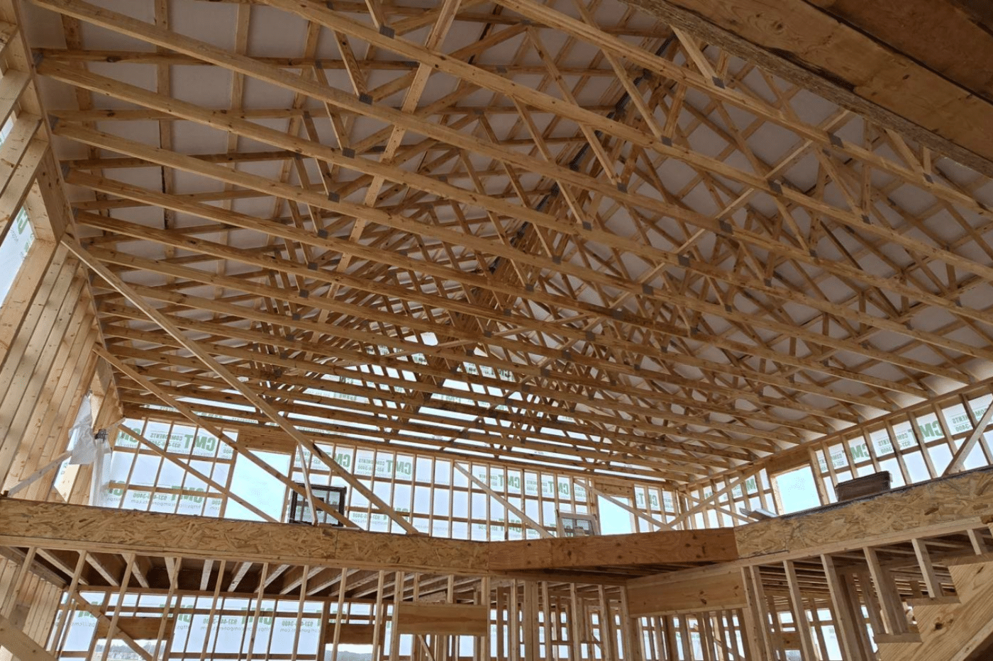 roof trusses for 100x100 barndominium