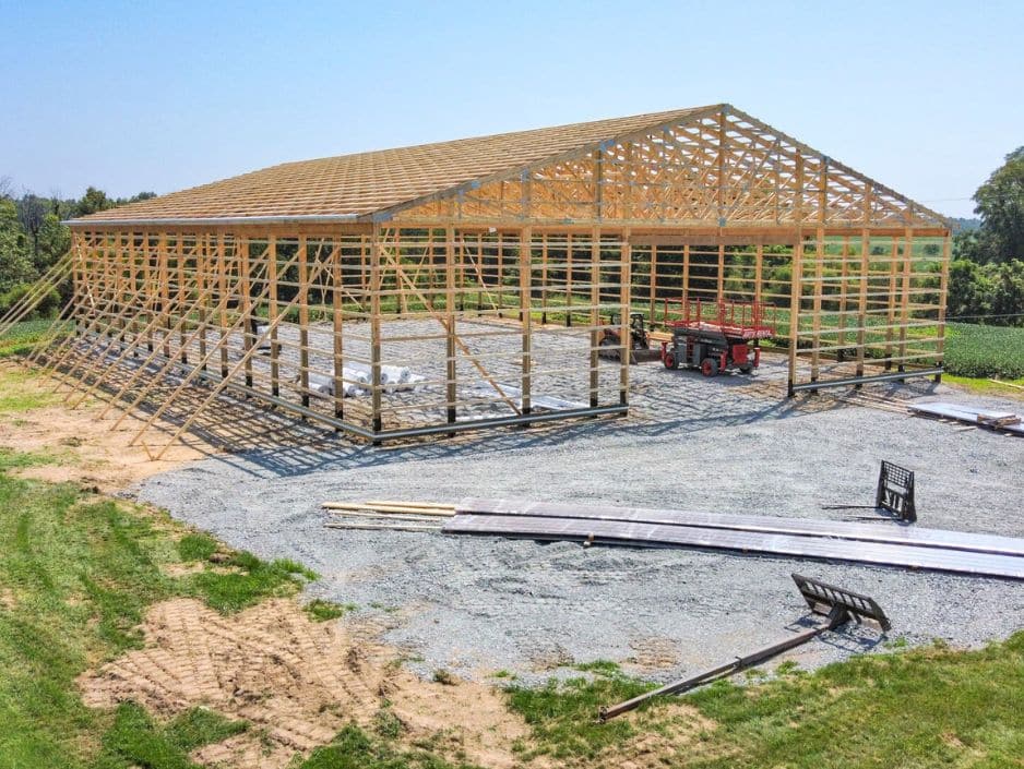 roof trusses for 50x80 barndominium kits in ohio