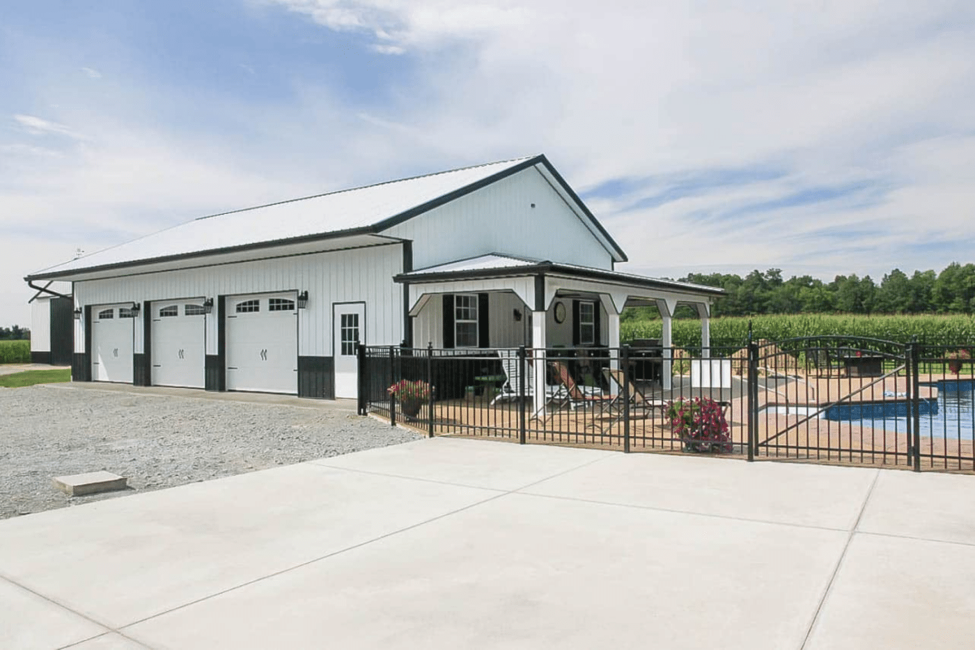 white 60x60 barndominium for sale in ohio